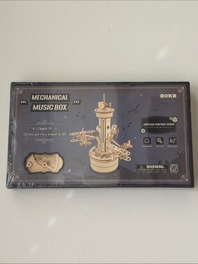 [Unopened] DIY ROKR Airplane Control Tower Wood Model 3D Puzzle
